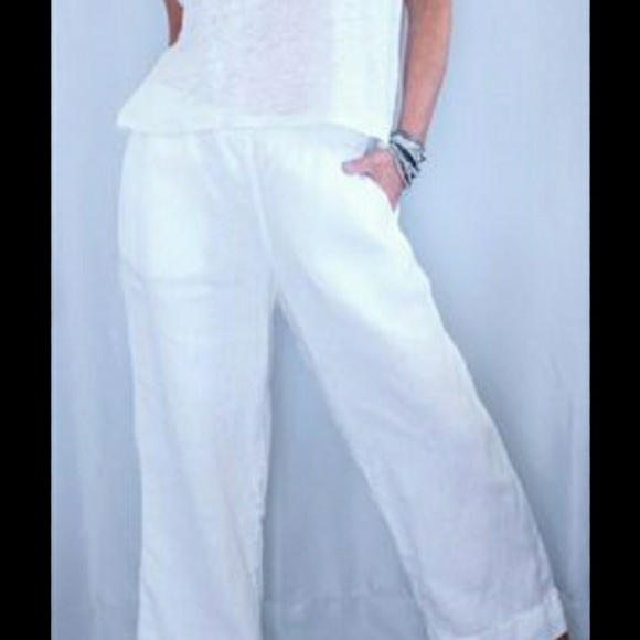 J. Jill Pants & Jumpsuits Jjill Strech Linen Pants Poshmark